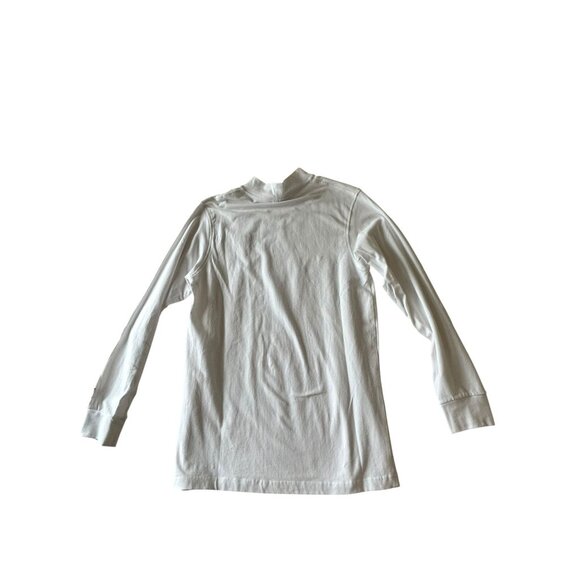 Virginia Tech VT Hokies Colosseum White Mock Neck Long Sleeve Shirt Sz Med - Picture 8 of 8